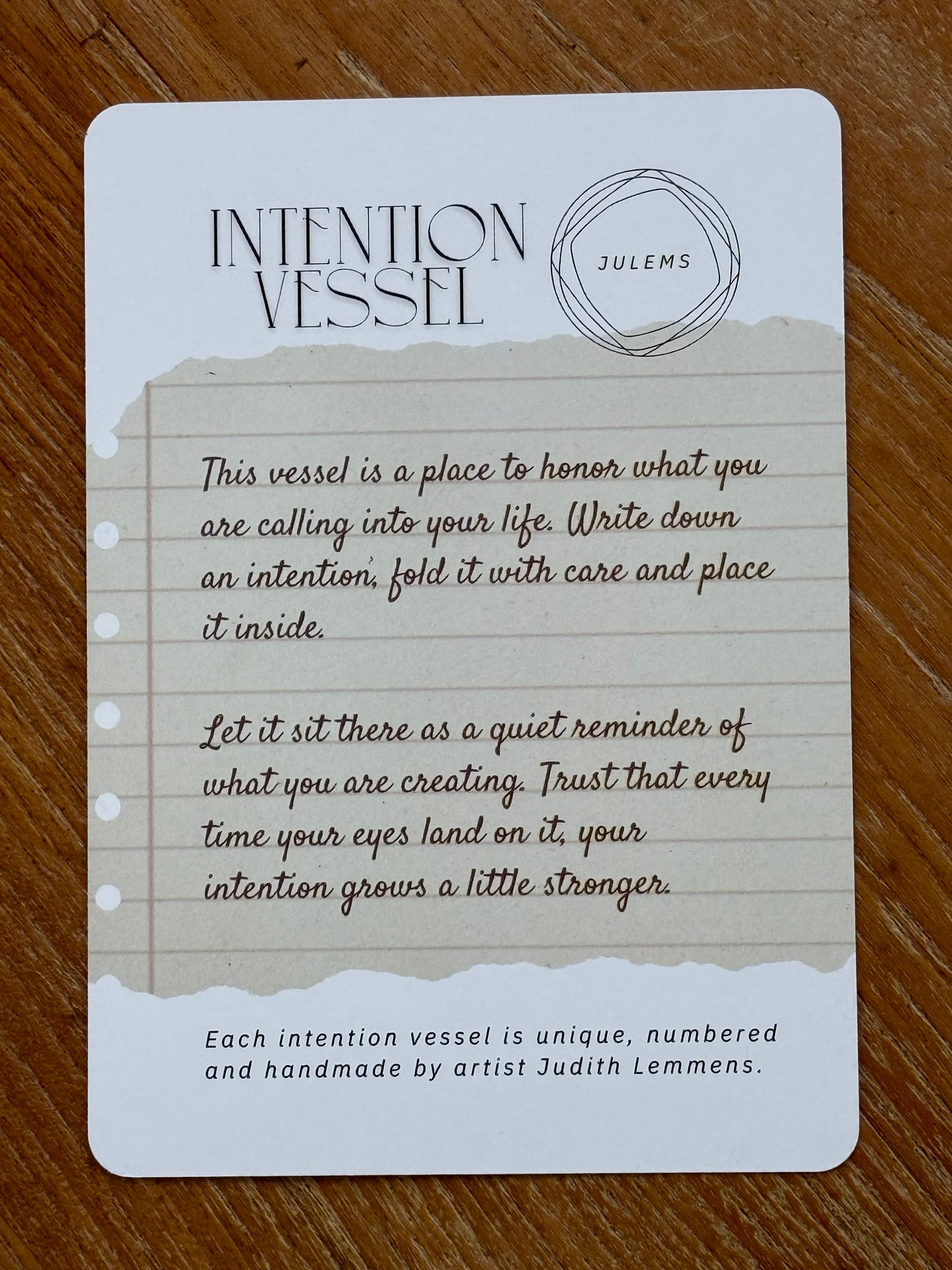 Intention vessel #068