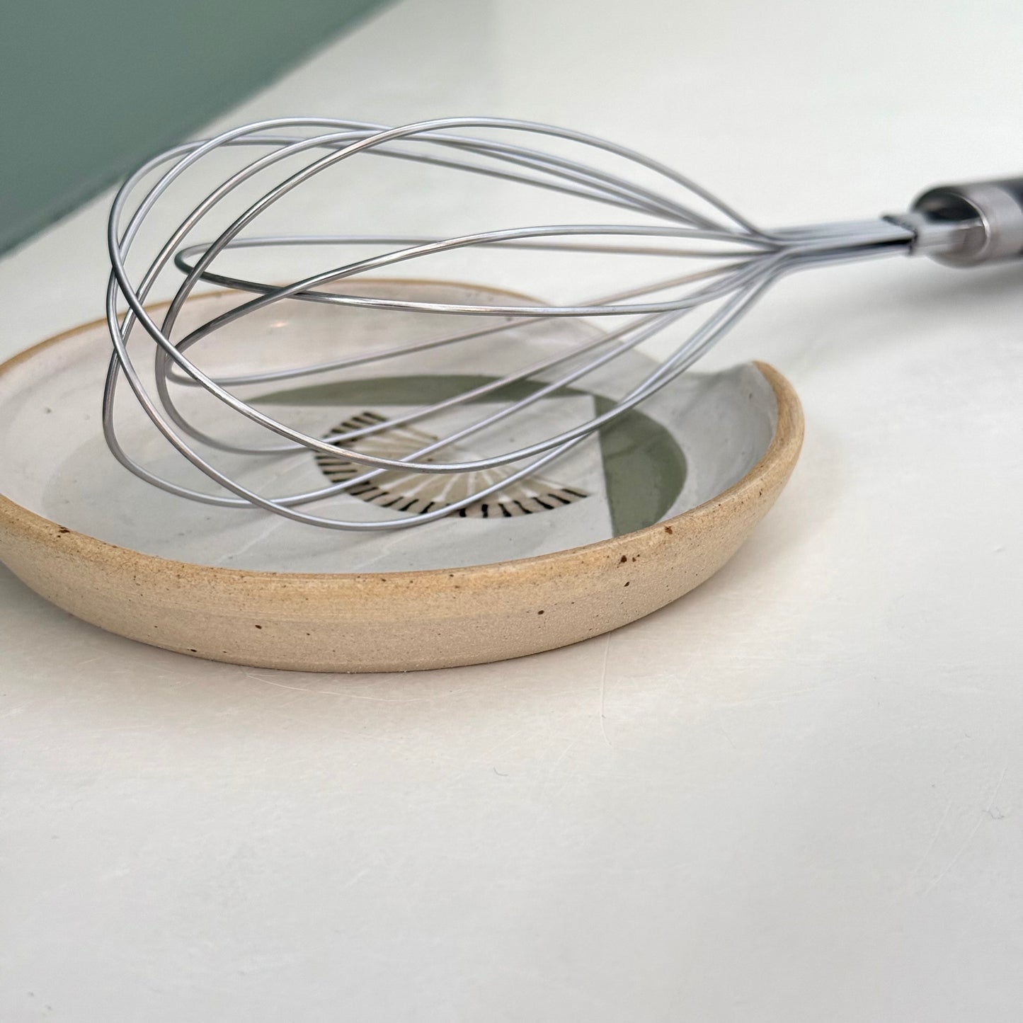 PREORDER Spoon rest, radial flower green