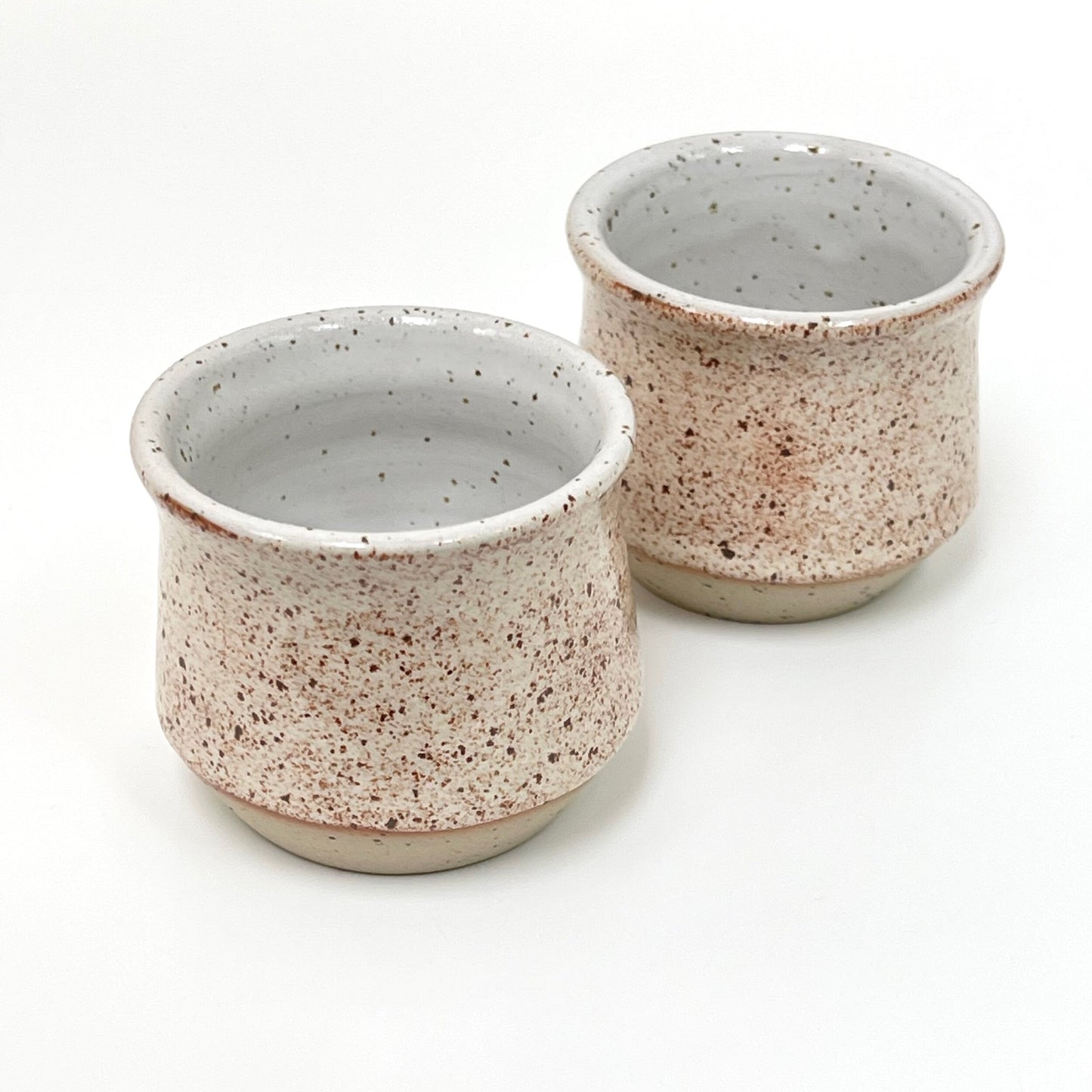 Set of 2 Sake/ Espresso cups, speckle