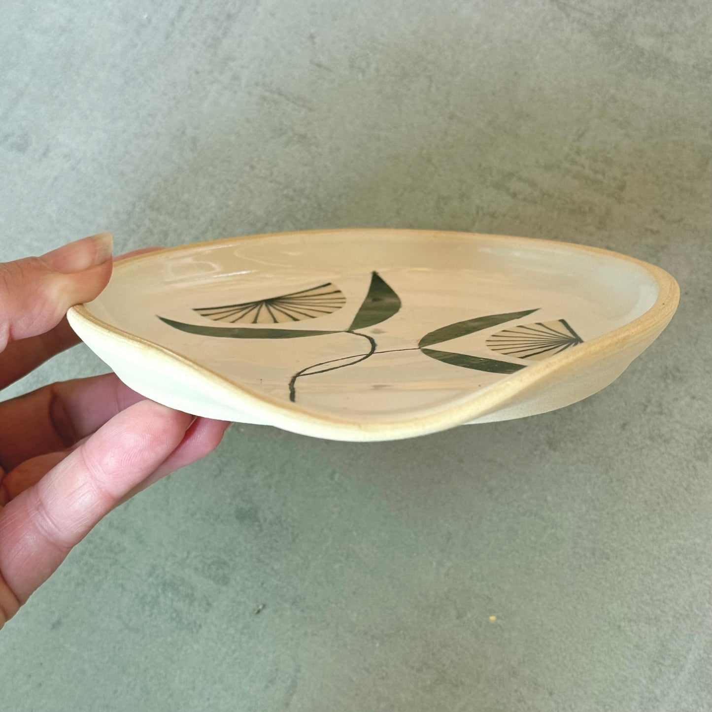Spoon rest, double flower