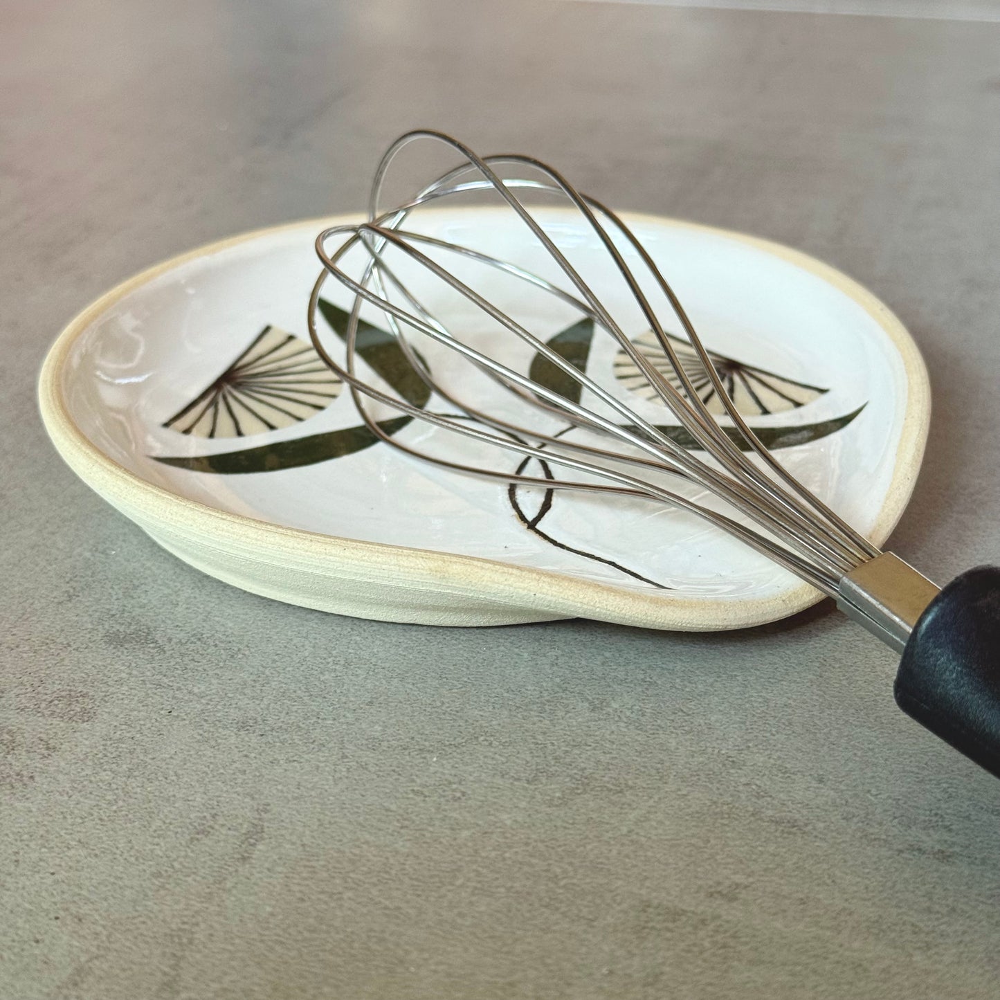 Spoon rest, double flower