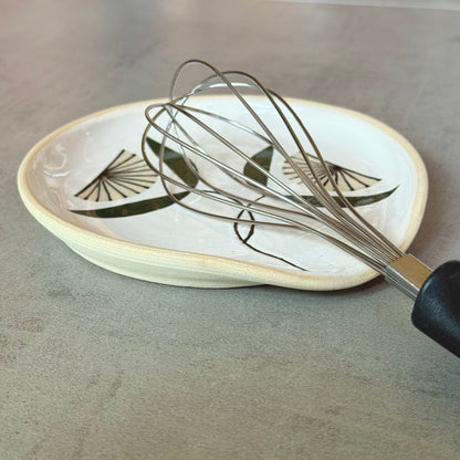 Spoon rest, double flower
