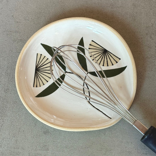 Spoon rest, double flower