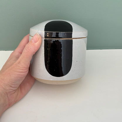 Jar, black/ grey