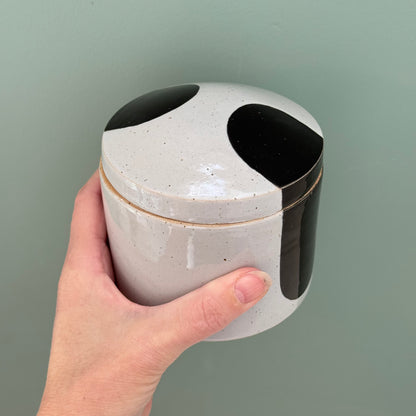 Jar, black/ grey
