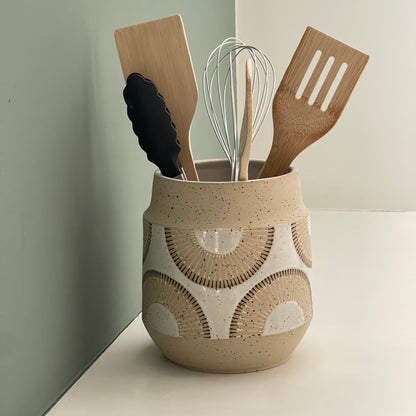 Utensil Holder/ Vase, double rays