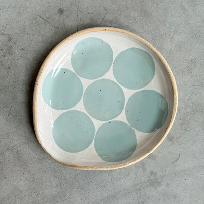 Spoon rest, blue circles