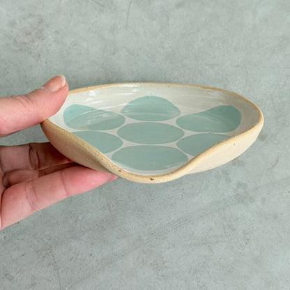 Spoon rest, blue circles