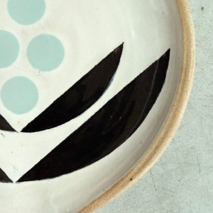 Spoon rest, stylized blue flower