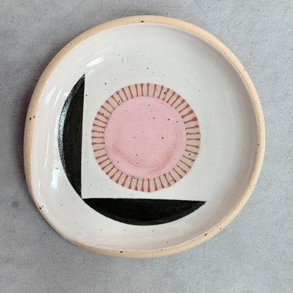 Spoon rest, pink flower