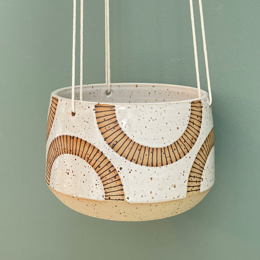 Hanging Planter, radial arches