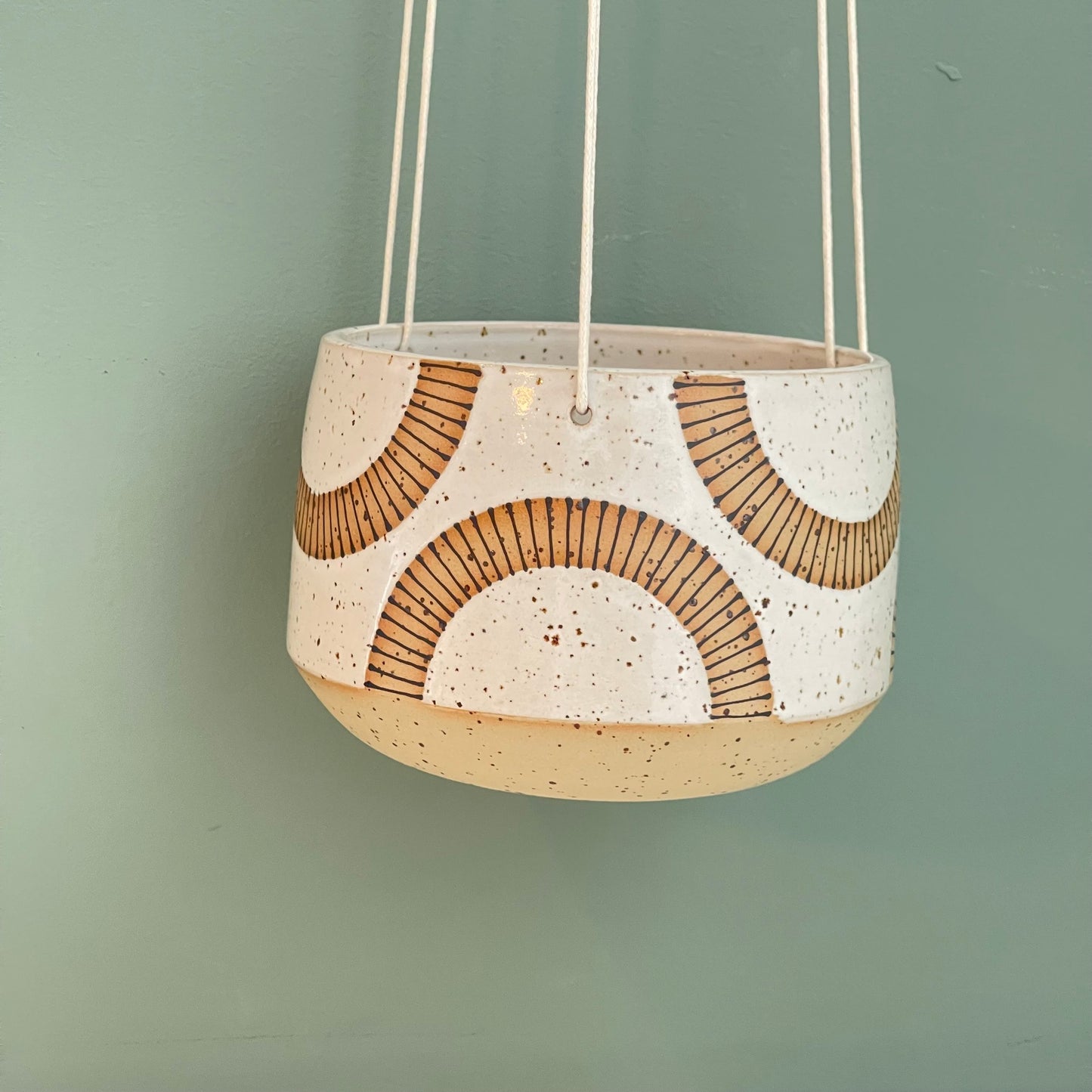 Hanging Planter, radial arches