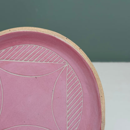 Spoon rest, leaves pink