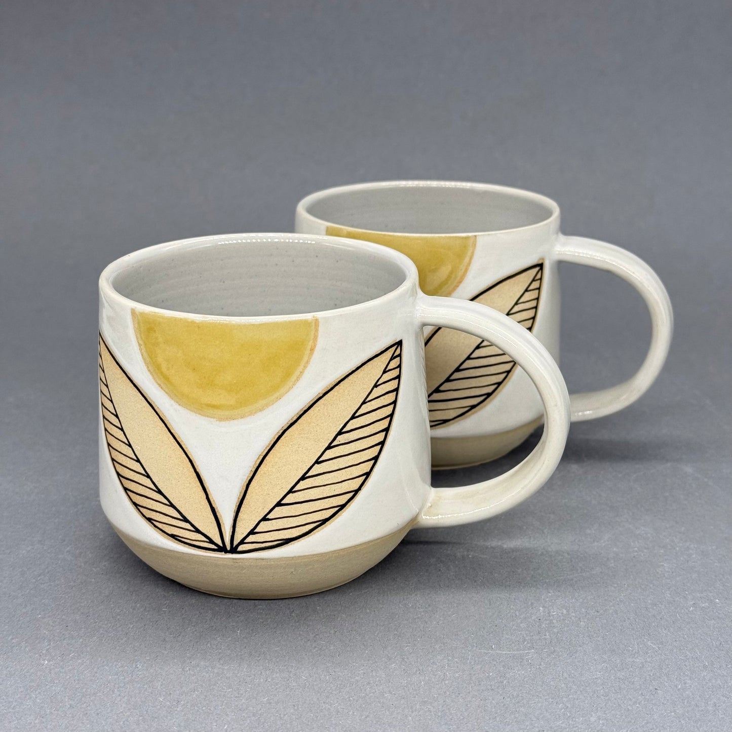 Mug, yellow tulip