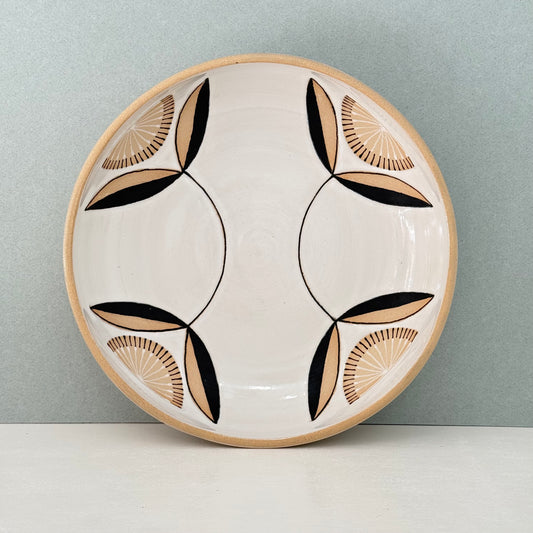 Bowl, radial flower