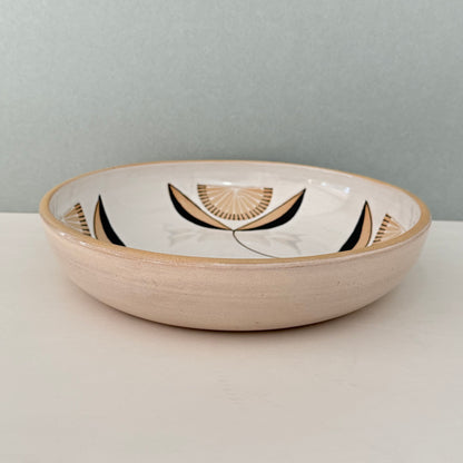 Bowl, radial flower