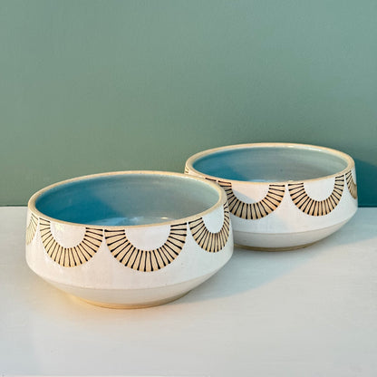 Cereal Bowl, radial lines