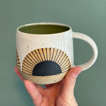 Mug, black sun II