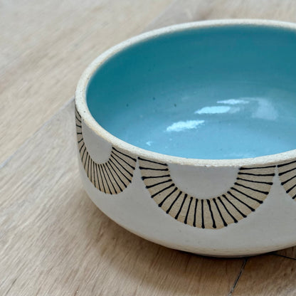 Cereal Bowl, radial lines