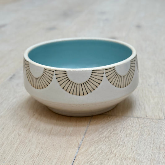 Cereal Bowl, radial lines