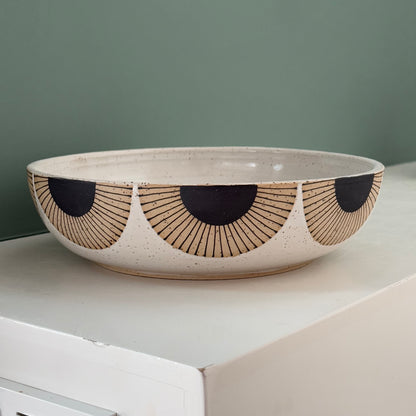 Bowl, black sun II