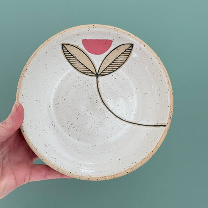 Small Bowl, pink flower