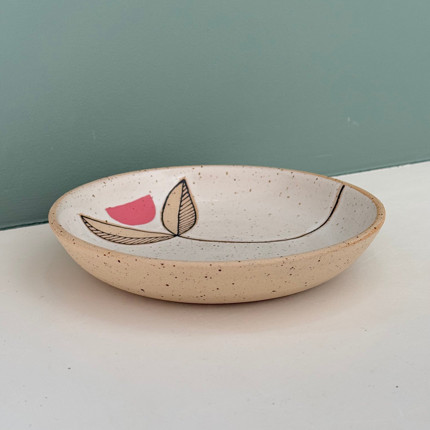 Small Bowl, pink flower