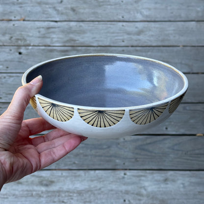 Bowl, radial rim