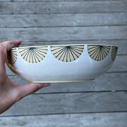 Bowl, radial rim