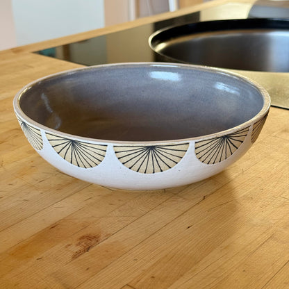 Bowl, radial rim