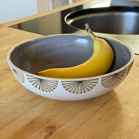 Bowl, radial rim