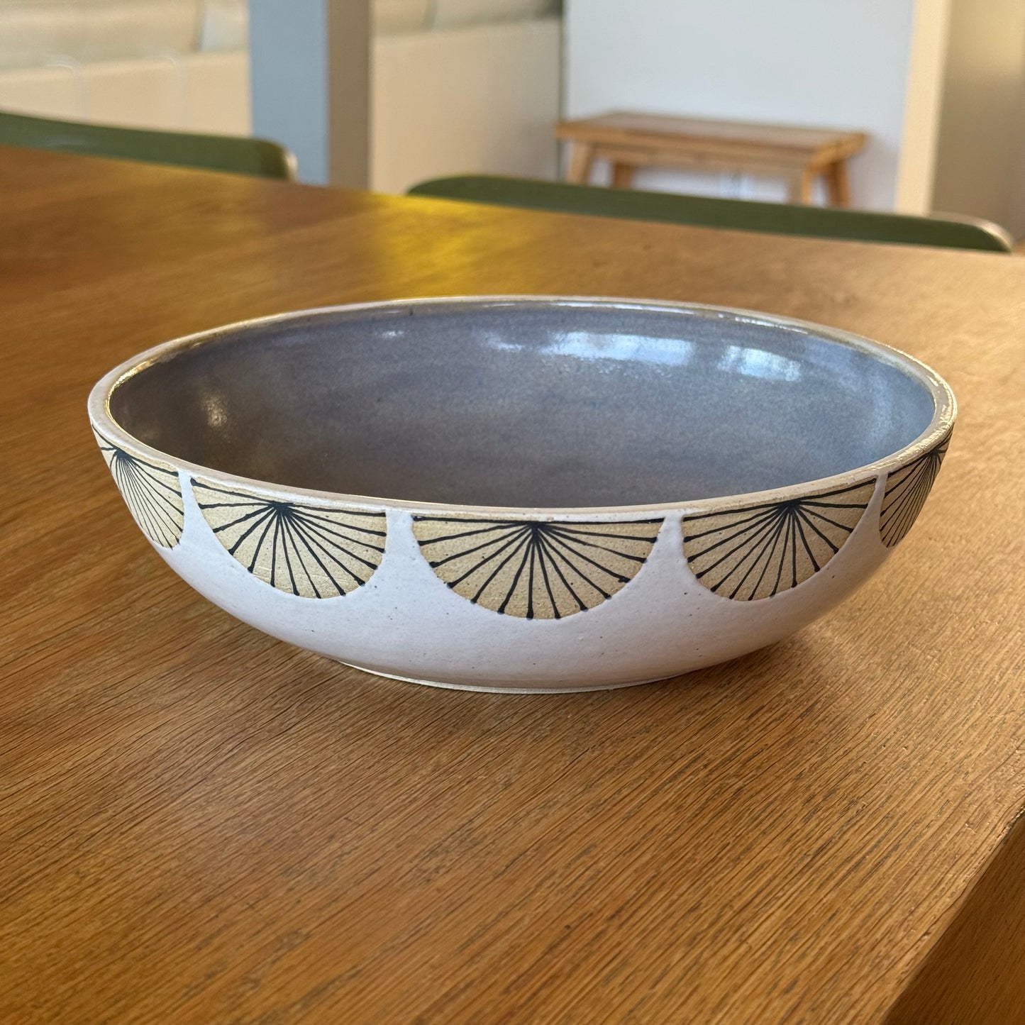 Bowl, radial rim