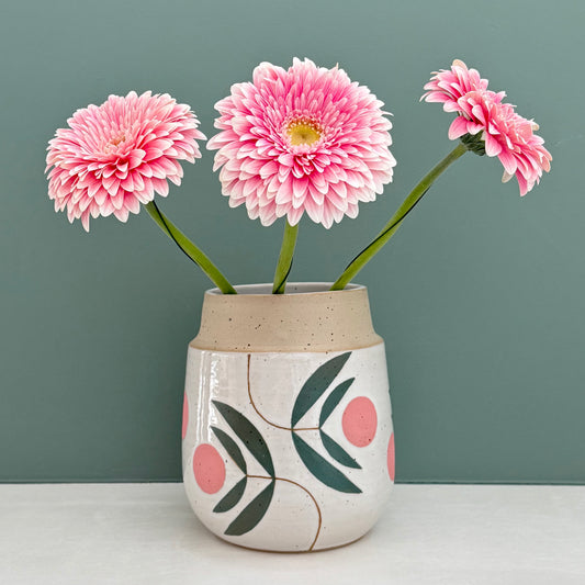 Vase, pink flower I
