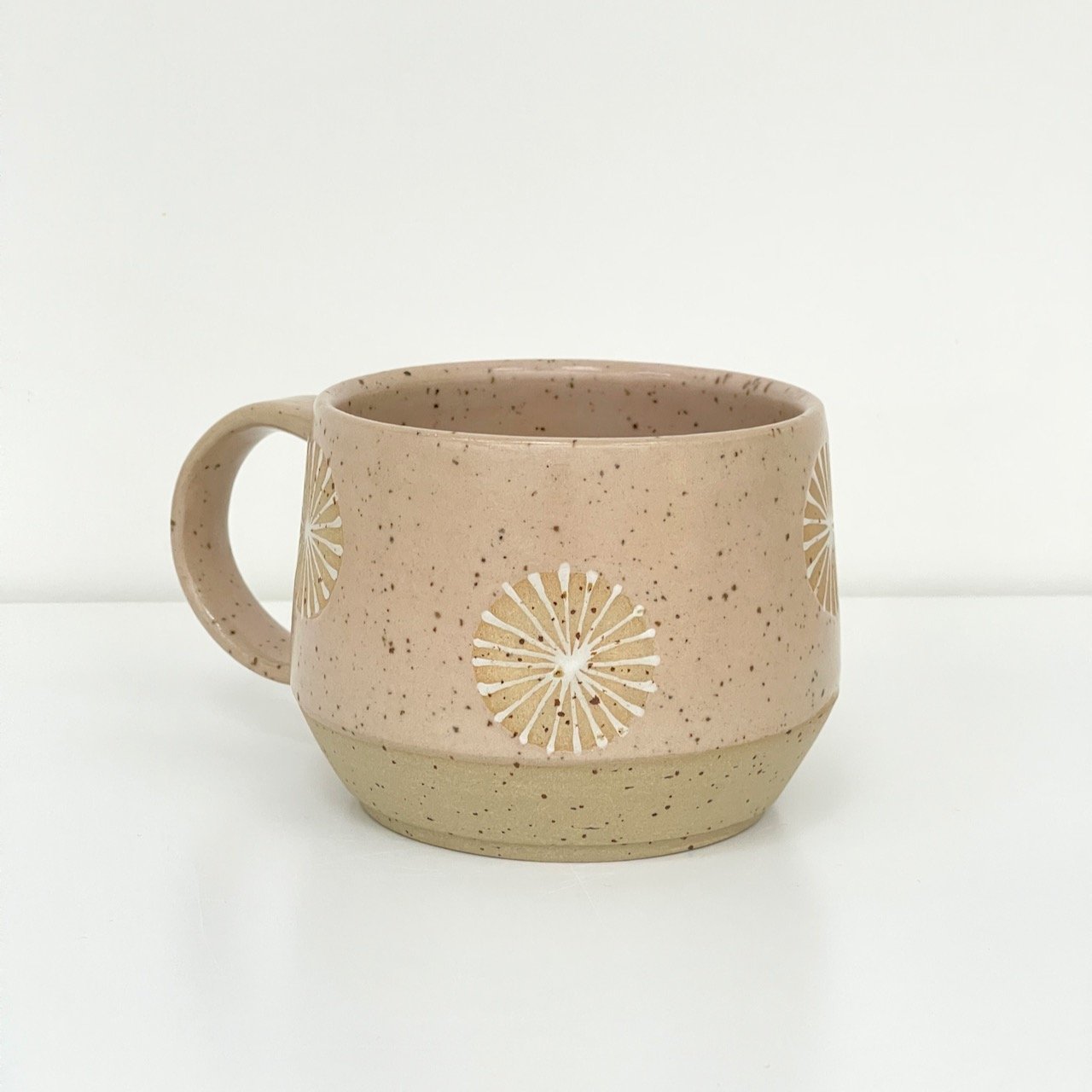 Mug, peach speckle