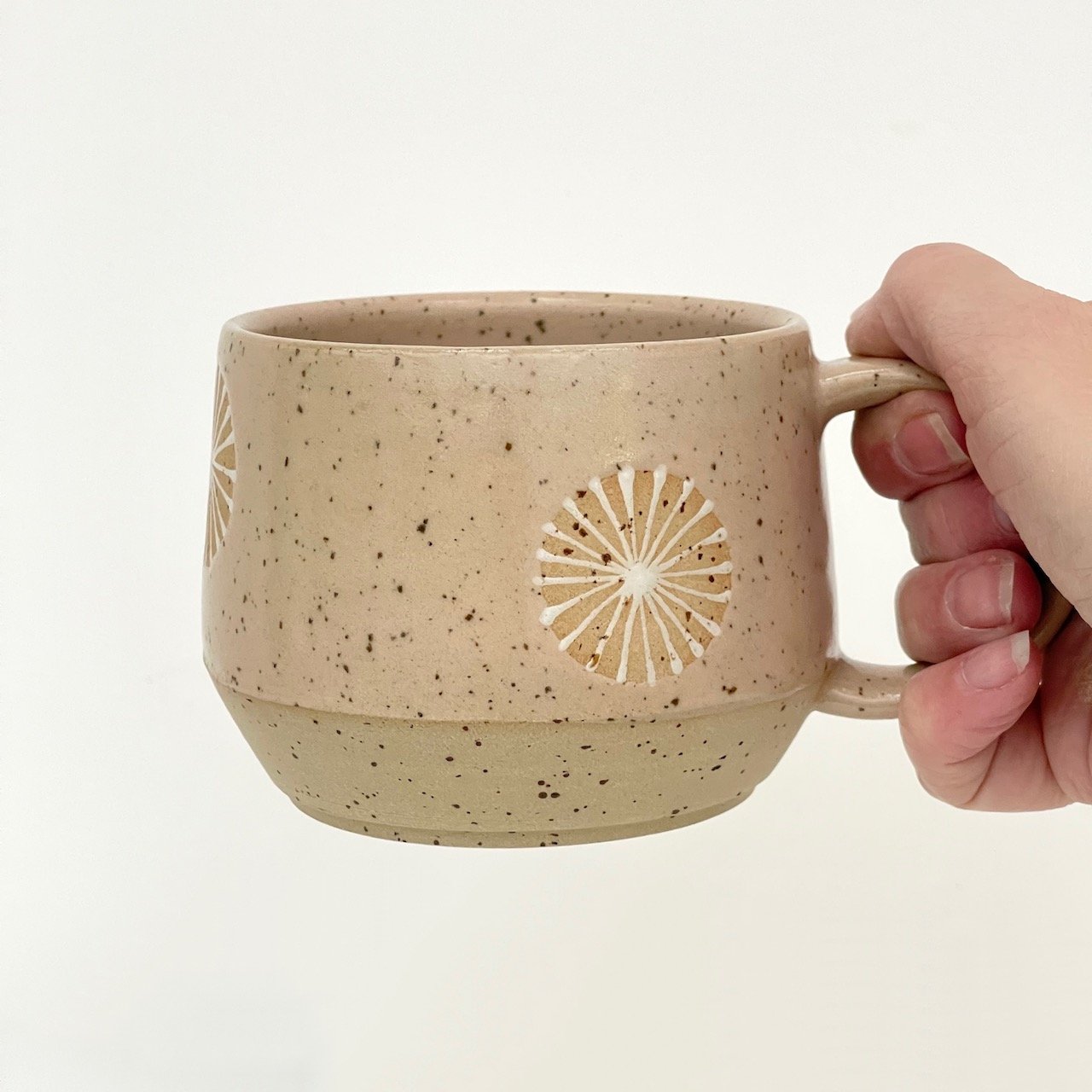 Mug, peach speckle